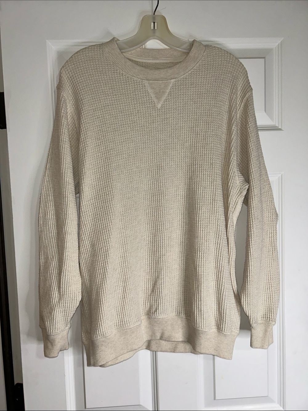Women’s  Cream Thermal Knit Shirt